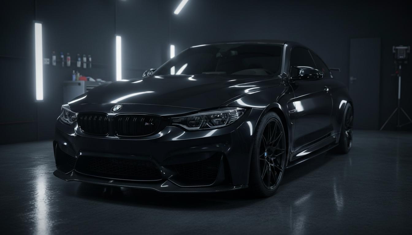 BMW после оклейки антигравийной плёнкой в Black Detailing